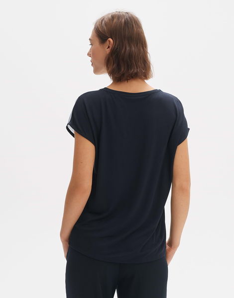 Opus Shirt - Stini Print - blau (60020)