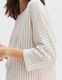 Opus Sweater with lace pattern - Sowi - white/beige (1004)