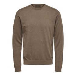 Selected Homme Long sleeve knitted sweater - brown (182711001)