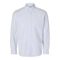 Selected Homme Slim Fit : chemise - blanc/bleu (179651001)