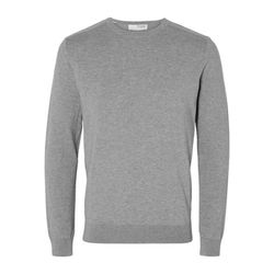 Selected Homme Pull en tricot à manches longues - gris (178991)