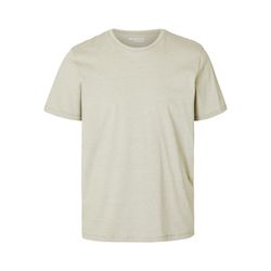 Selected Homme T-shirt en coton flammé - vert (190926004)