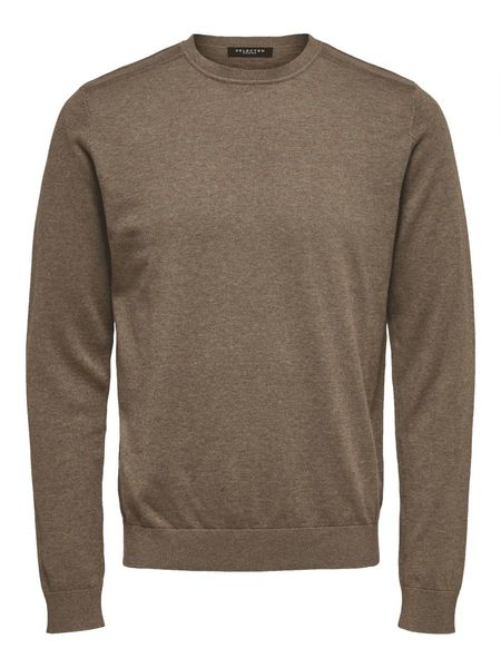 Selected Homme Pull en tricot à manches longues - brun (182711001)