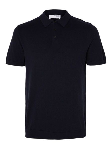 Selected Homme Gestricktes Polo Shirt - blau (178814001)