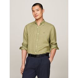 Tommy Hilfiger Regular fit: linen shirt - green (L9F)