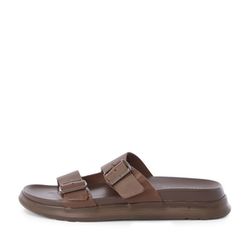 Tommy Hilfiger Leather sandal with buckle - brown (GT6)
