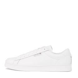 Tommy Hilfiger Leather sneaker with logo and cupsole - white (YBL)