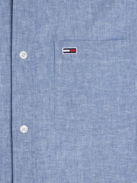 Tommy Hilfiger Shirt en lin mélangé - bleu (C6C)