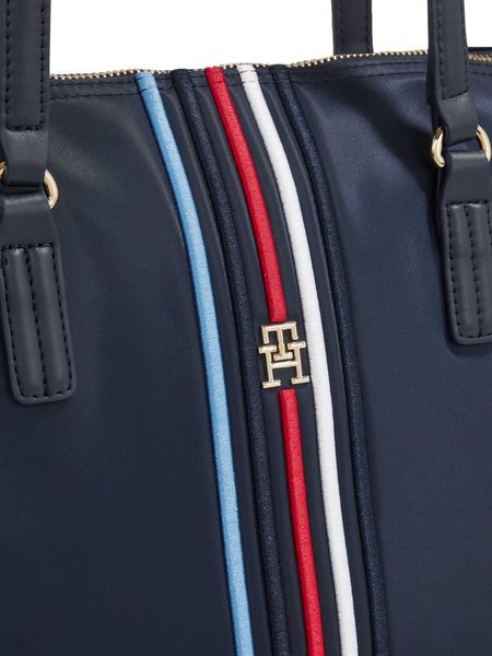 Tommy Hilfiger Petit cabas emblématique à monogramme TH - bleu (DW6)