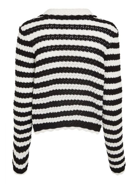 Tommy Hilfiger Cropped crochet cardigan - white/black (BDS)