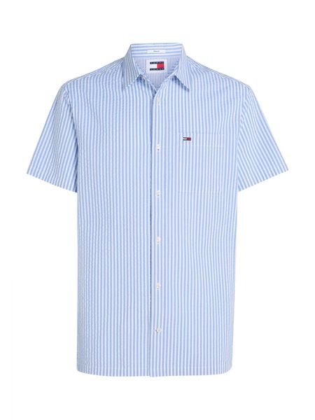 Tommy Hilfiger Striped short-sleeve shirt  - blue (C3S)