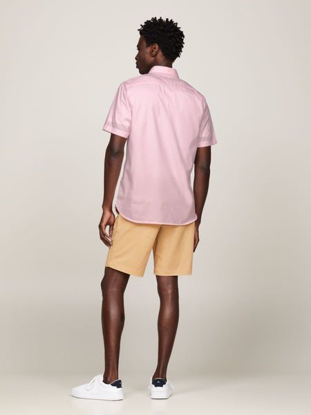 Tommy Hilfiger TH Flex Kurzarmhemd aus Popeline - pink (TOG)