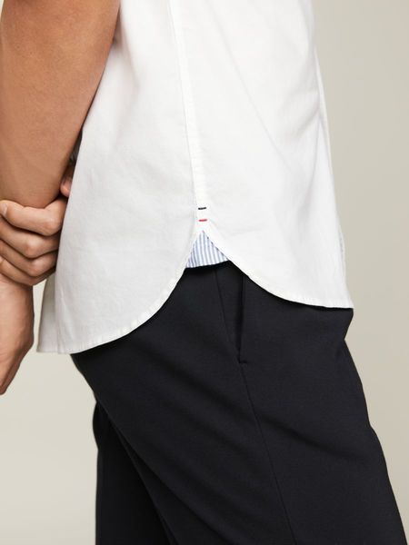 Tommy Hilfiger Chemise à manches courtes Regular Fit - blanc (YBR)
