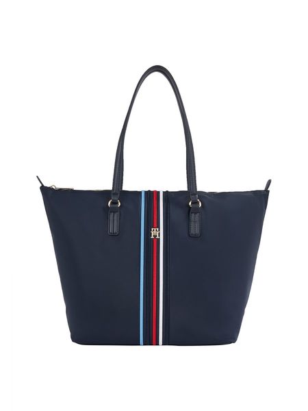 Tommy Hilfiger Signature small tote bag with TH monogram - blue (DW6)