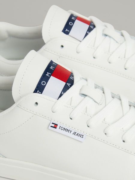 Tommy Hilfiger Leder-Sneaker - weiß (YBL)