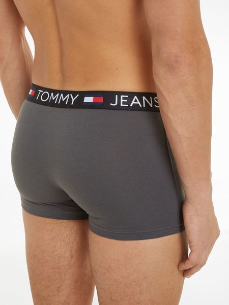 Tommy Hilfiger 3-pack of logo trunks - black/gray/blue (0VE)