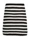 Tommy Hilfiger Jupe en crochet rayée - blanc/noir (BDS)