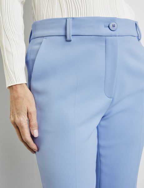 Gerry Weber Collection Pantalon stretch légèrement évasé - bleu (80933)