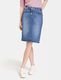 Gerry Weber Edition Denim skirt with kick pleat - blue (834003)