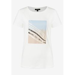 More & More T-Shirt mit Frontprint  - beige (0041)