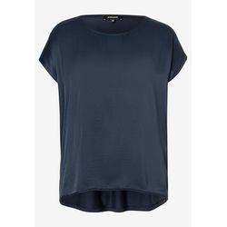 More & More Shirt avec devant en satin - bleu (0375)