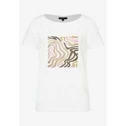 More & More T-Shirt mit Frontprint  - beige (0041)