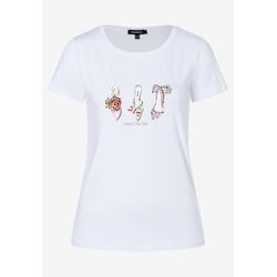 More & More T-shirt à motif - blanc (0010)