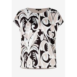 More & More Blusenshirt mit Ornament Print - schwarz/beige (3790)