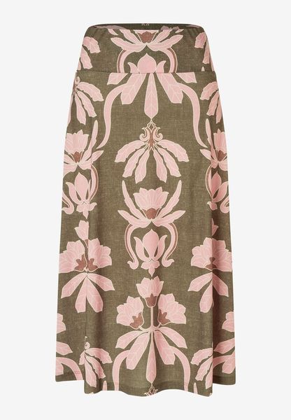 More & More Jersey skirt with ornamental print  - pink/green (4671)