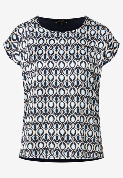 More & More Blouse shirt with graphic print  - blue/beige (5309)