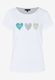More & More T-shirt with heart print - white (0010)