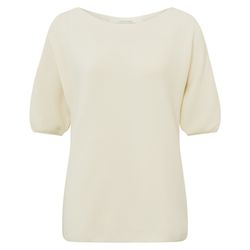 Yaya Sweater with short sleeves - beige (99293)