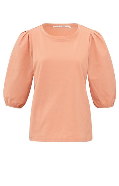 Yaya Balloon-sleeved sweater - orange (51322)