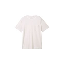 Tom Tailor T-shirt avec poche poitrine - blanc (35619)