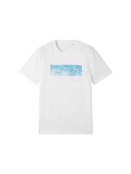 Tom Tailor Denim T-shirt avec motif imprimé - blanc (20000)