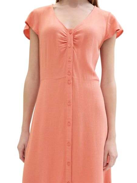 Tom Tailor Denim Mini robe en lin - orange (35155)