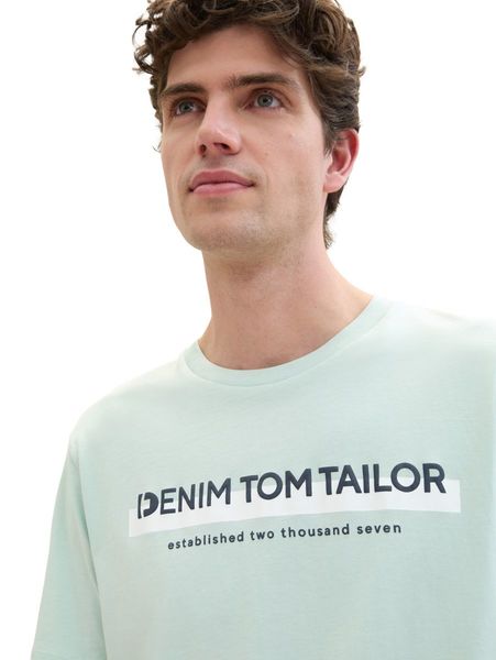 Tom Tailor Denim T-shirt avec impression du logo - vert (17549)