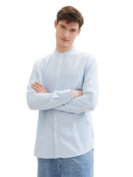 Tom Tailor Denim Shirt with a chest pocket - blue (13302)
