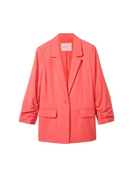 Tom Tailor Denim Blazer with gathered sleeves - red (11042)