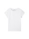 Tom Tailor Denim T-shirt with sleeve details - white (20000)