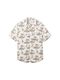 Tom Tailor Denim Relaxed viscose linen shirt - white (35054)