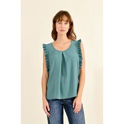 Molly Bracken Top with pleated armholes - green (SAGE GREEN)