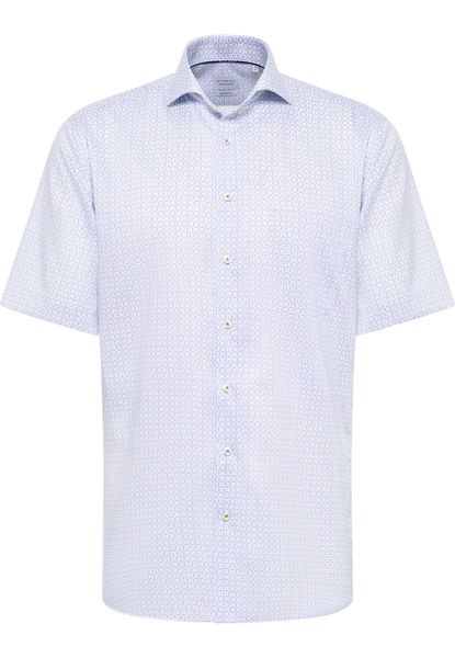 Eterna Hemd: Modern Fit - blau/beige (24)
