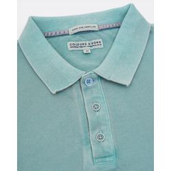 Colours & Sons Polo shirt with button placket - green (450)