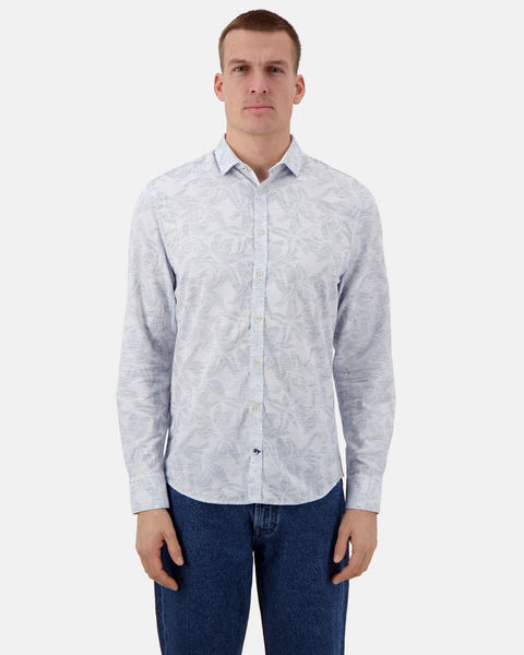 Colours & Sons Shirt with allover print - white/blue (606)