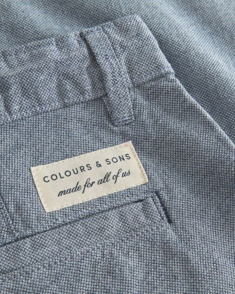Colours & Sons Shorts-Dobby - bleu (600)