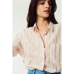 Des petits Hauts Striped blouse - Selma - pink/beige (ra138)
