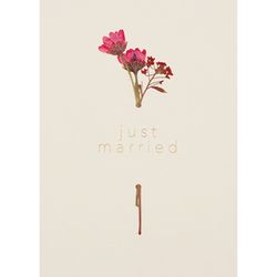 Räder Blossoming card - Just married - beige (0)