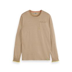 Scotch & Soda Linen Cotton Blend Sweater - beige (6896)