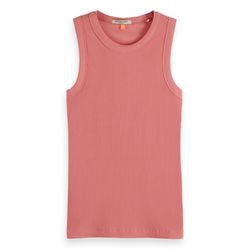 Scotch & Soda Top with ribbed structure  - pink (6876)
